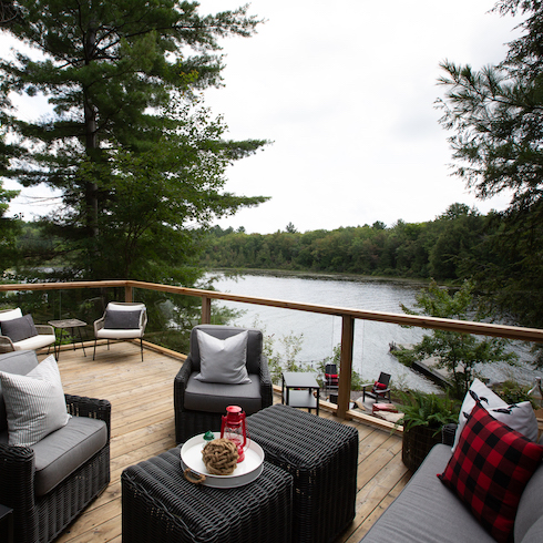 Muskoka cottage and deck