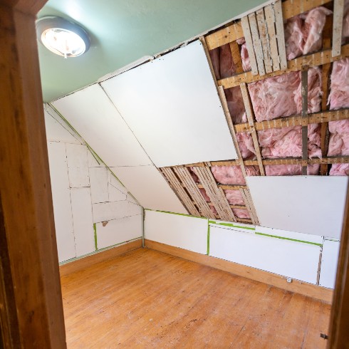 Interior of home falling apart