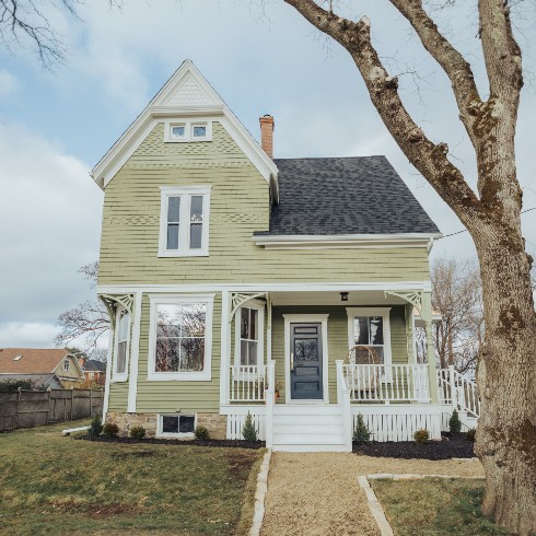 Painted old home in Yarmouth