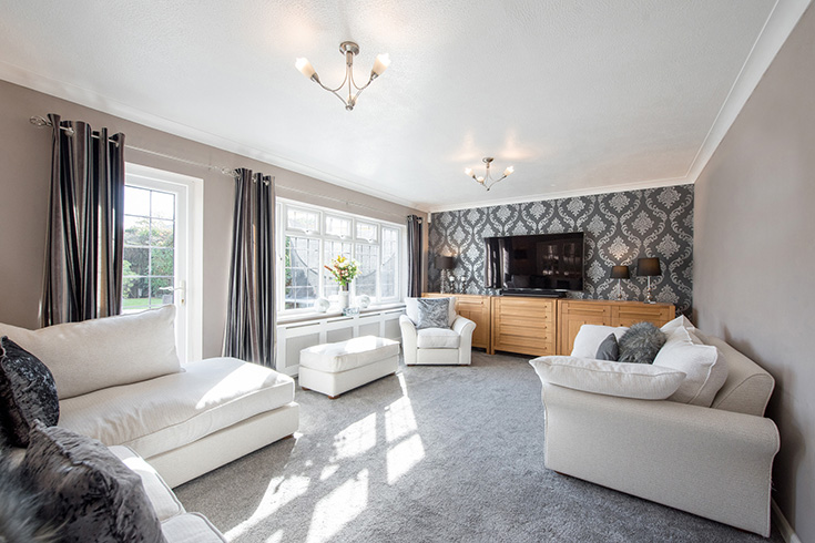 carpeted room