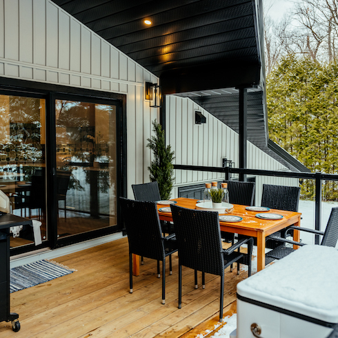 Outdoor dining area