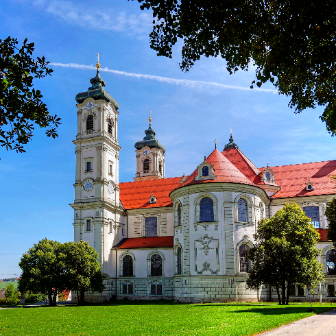 The Ottobeuren Abbey seen on a sunny day