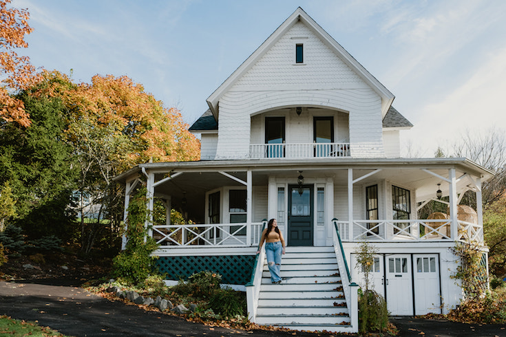 Exterior of historic home in Rothesday, New Brunswick