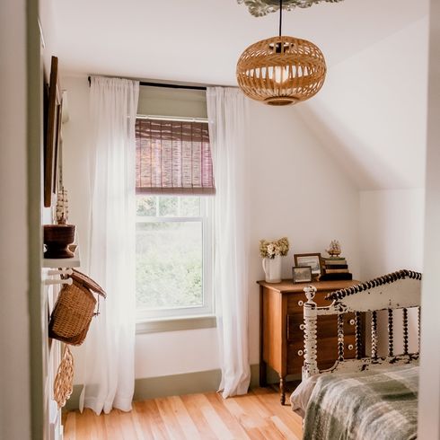 Charming guest room with antiques