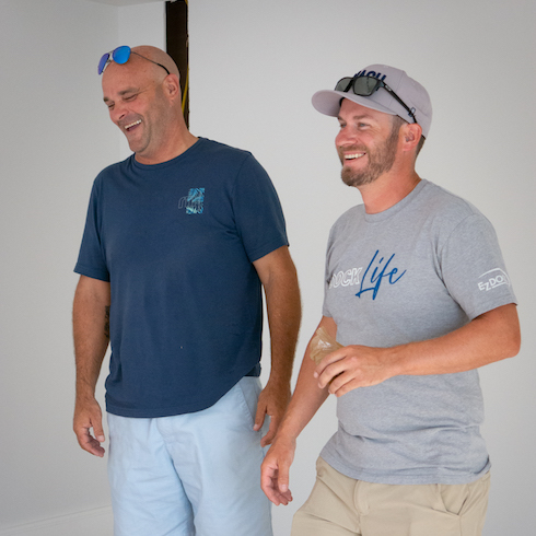 Bryan Baeumler working on his house