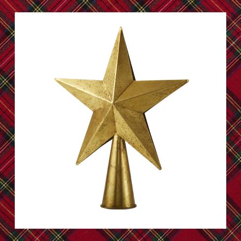 Gold Christmas star topper