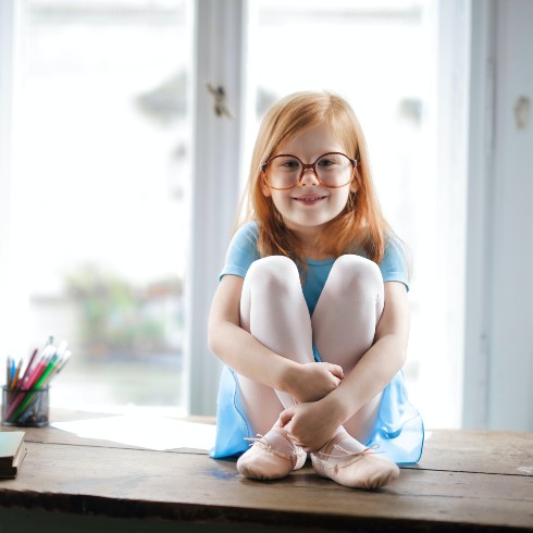 Little girl smiling