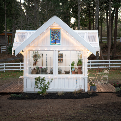 An exterior shot of The Potting Shed that shoes