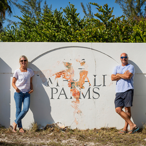 Bryan and Sarah Baeumler outside their new resort