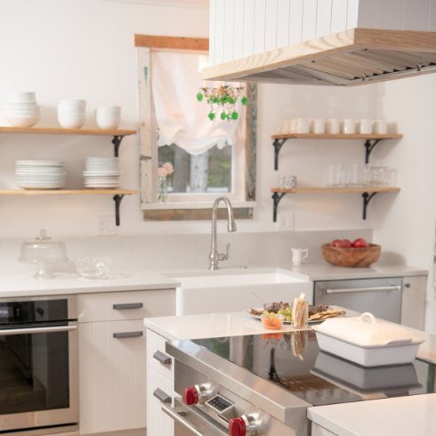 The newly renovated kitchen in the Roadhouse