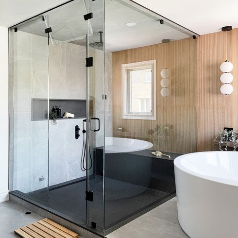 Japanese-Inspired walk-in shower