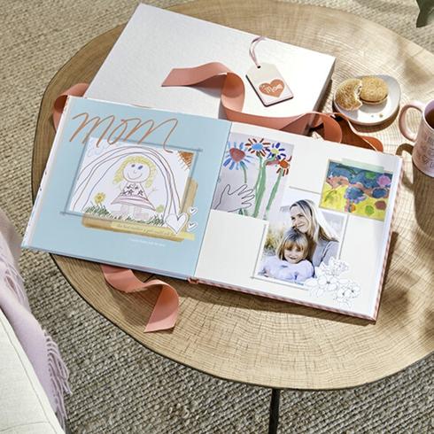 Photobook with kids artwork