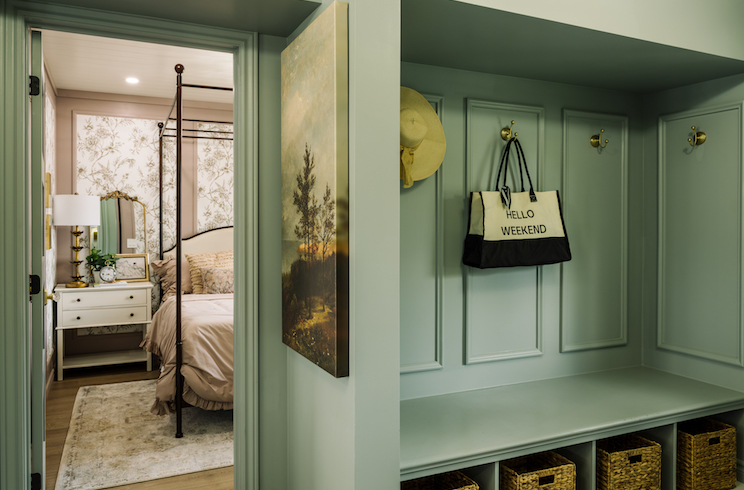 Entrance and primary bedroom from Cabin 1 in Renovation Resort