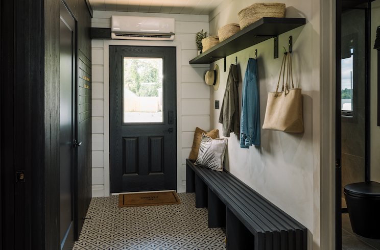 Cabin 3 and a removable floor matt in Renovation Resort