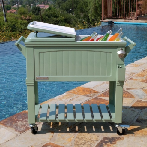 Green patio cooler