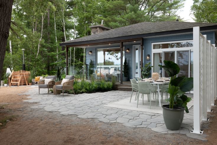 Breezy beach house with updated façade and exterior