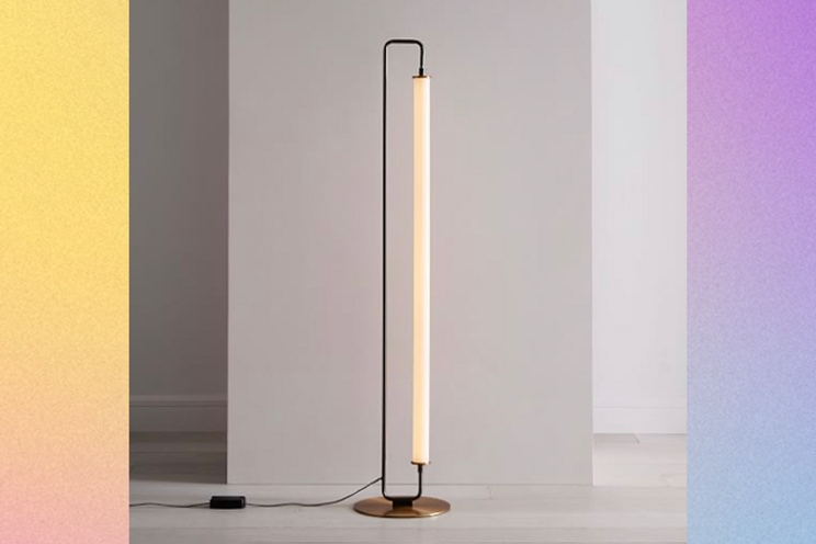 A sleek, modern floor lamp from West Elm