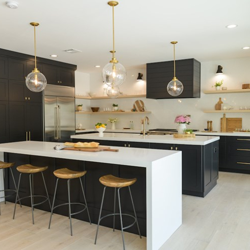 Double kitchen island