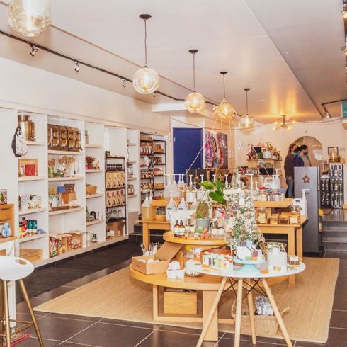 Products on display at Replenish General Store.