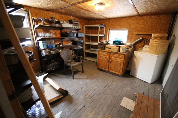Cluttered storage room