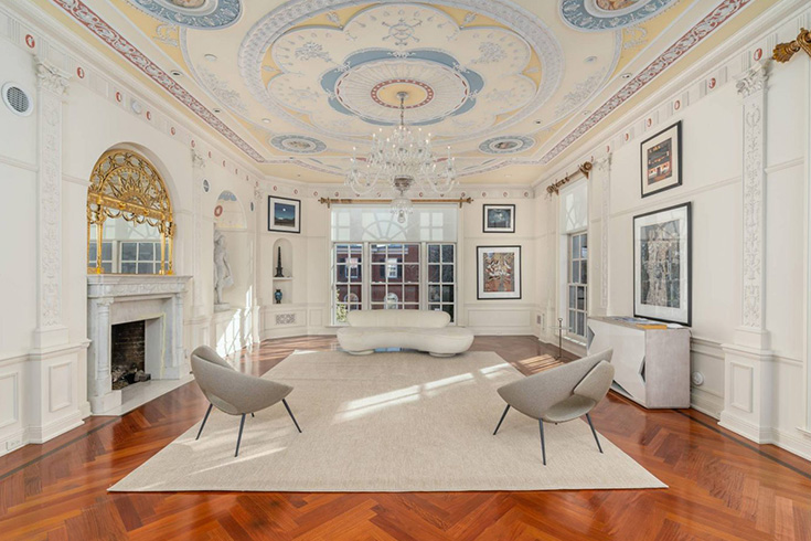 White grand reception room 