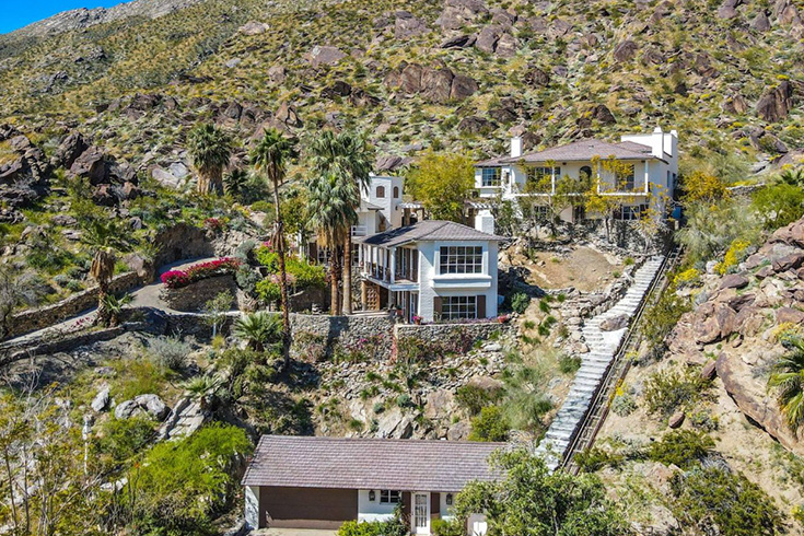 Aerial view of compound