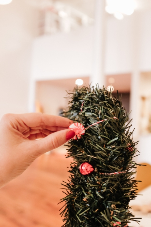 How to make a grinch Christmas tree