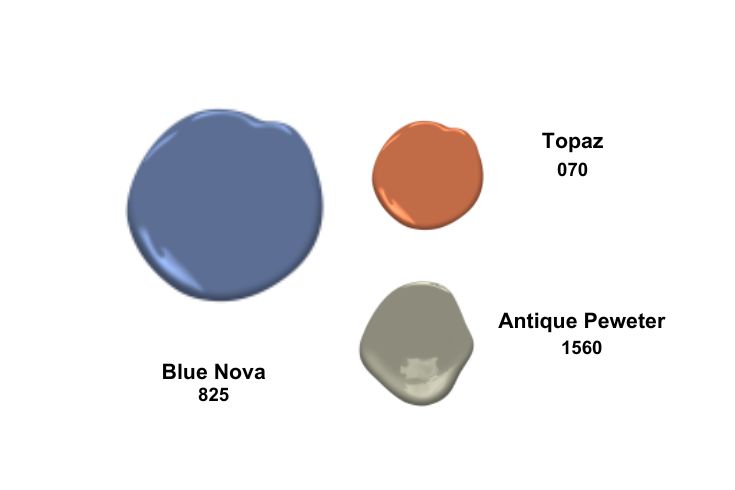 Paint colour palette for 2024 - Benjamin Moore 