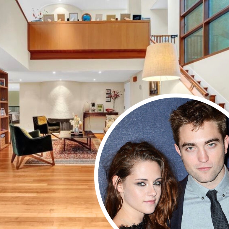 Actors from Twilight movies standing next to Vancouver house featured in films