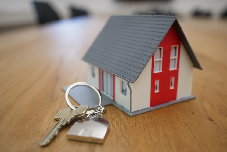 Toy house and keys