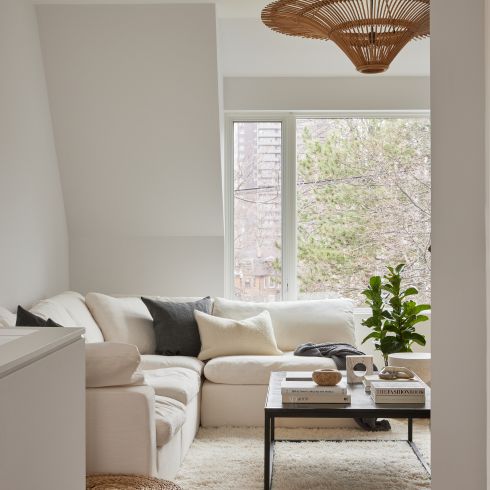 Neutral-toned modern living room