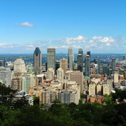 Shot overlooking Montreal, Quebec