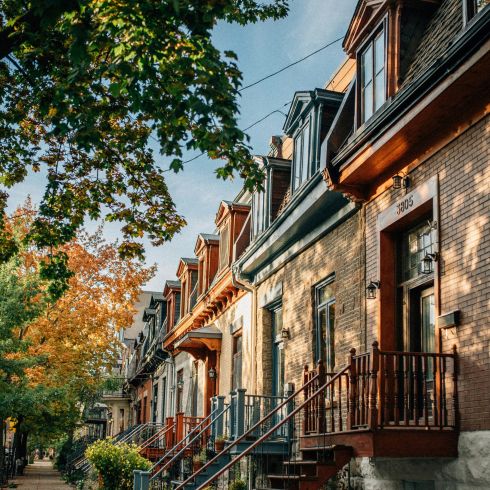 Street view of Sherbrooke, Quebec