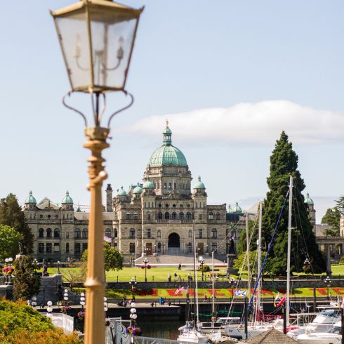 Landscape shot of Victoria, British Columbia