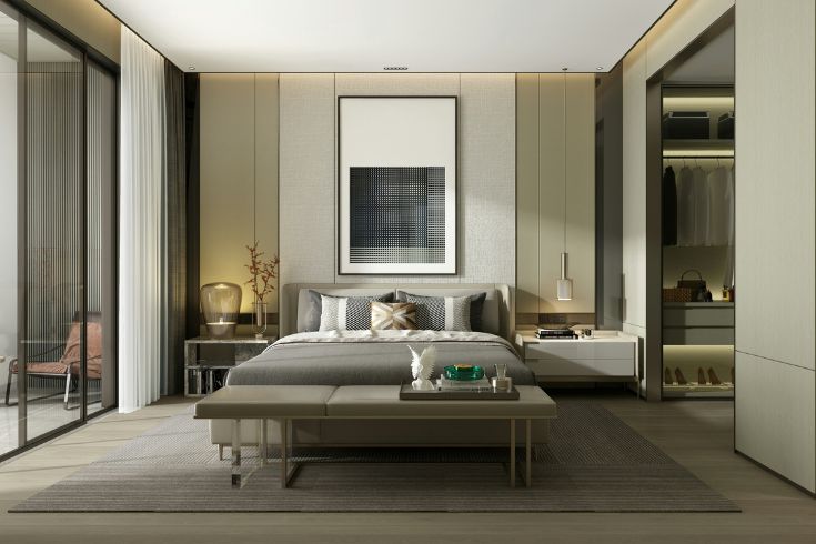 Sophisticated greige room