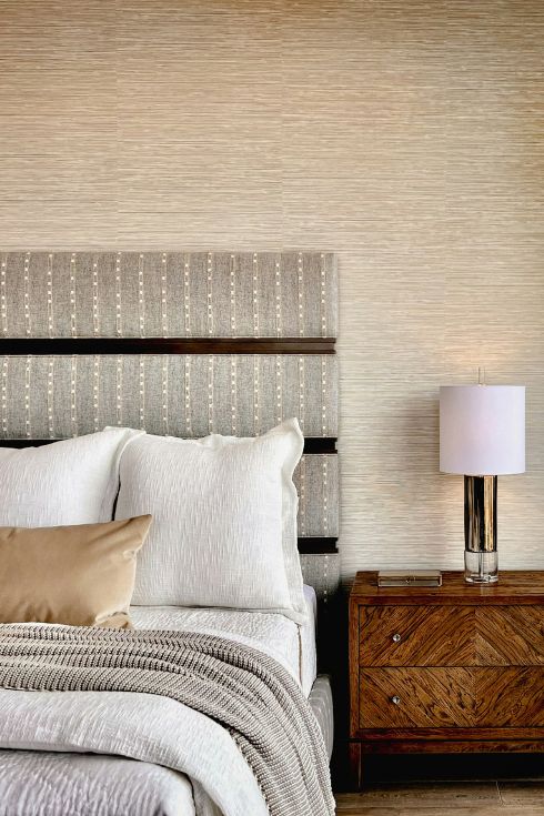 Greige textures in bedroom