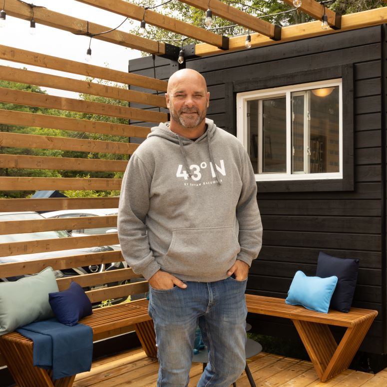 Bryan Beamler at the Chalets lakefront Muskoka resort