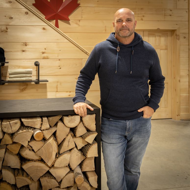 Bryan Baeumler at the Backwoods Maple Co.