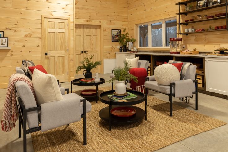 sitting area of the Backwoods Maple Co.