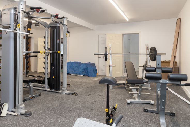 A drab looking workout area before the gym reno
