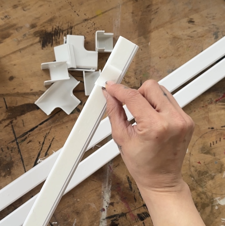 How to easily hide cords with paintable covers
