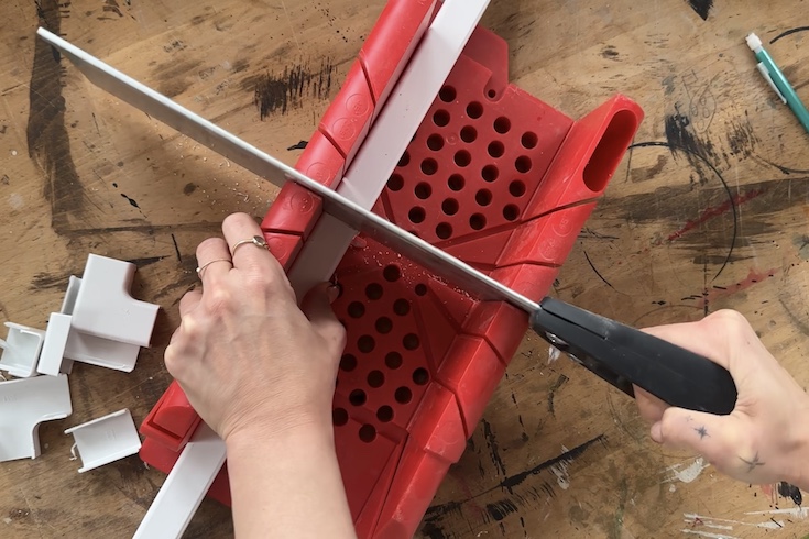 How to easily hide cords with paintable covers