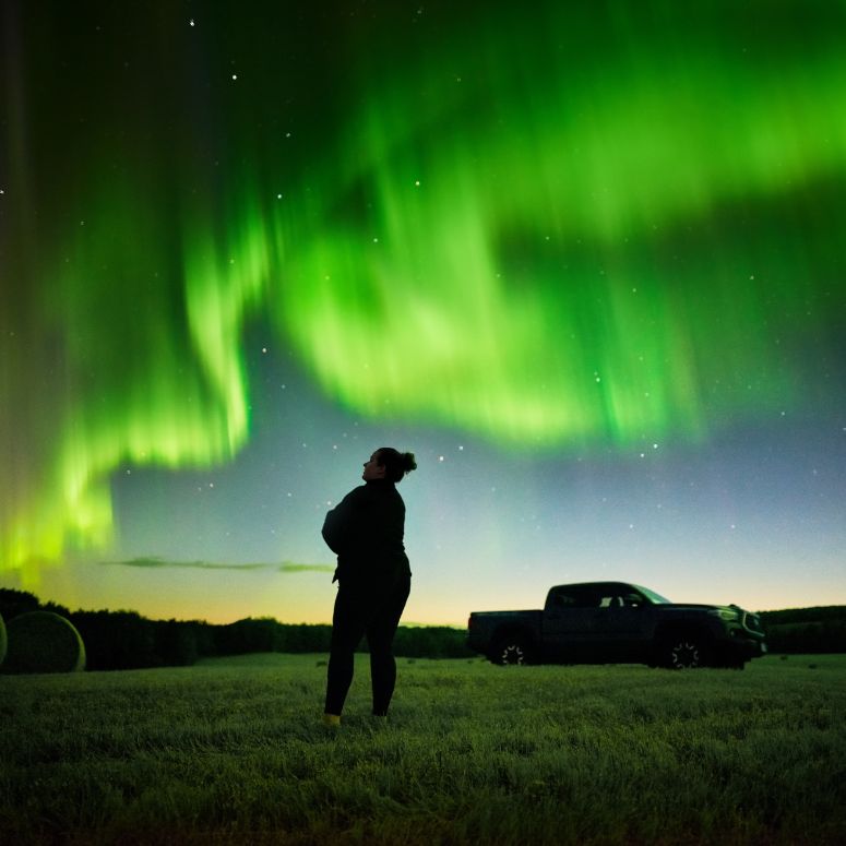 The northern lights in Canada