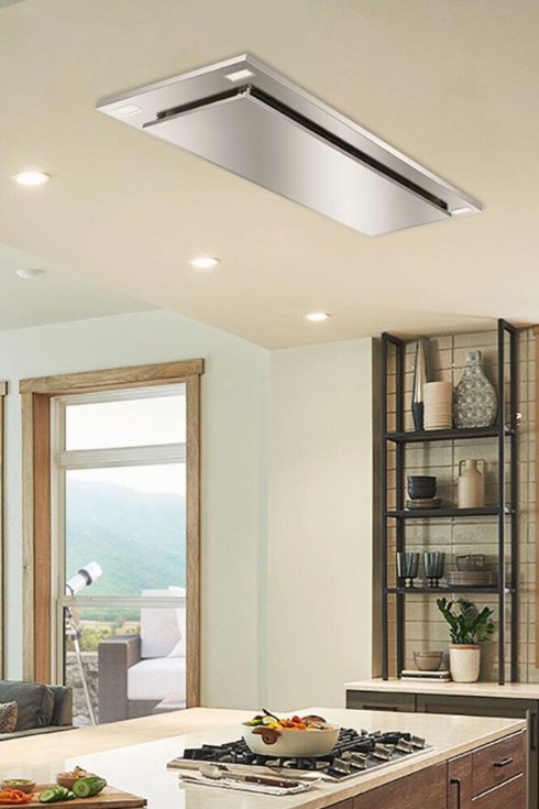 A product shot of the Victory Sunset range hood