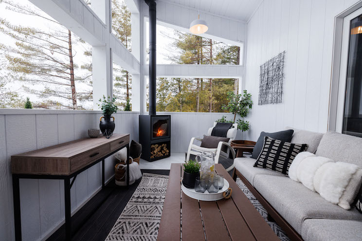 Lakeside landing finished porch