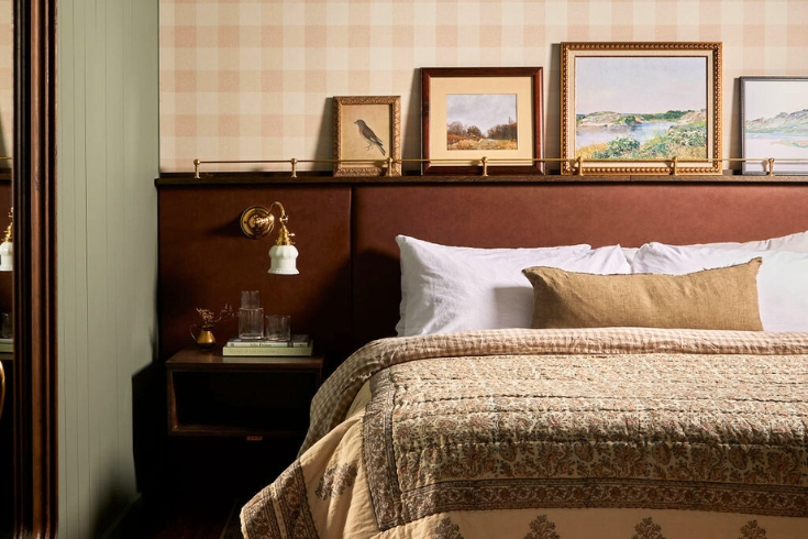 An interior room at the new June Motel in Beaver Valley, Ontario