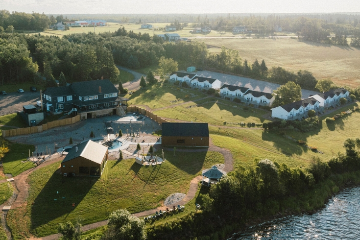 The Mysa Nordic Spa & Resort grounds in PEI