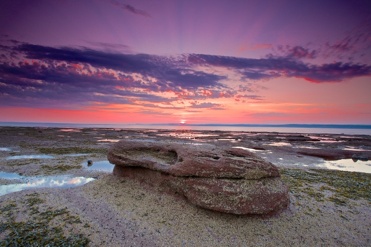 Bay of Fundy at Low Tide, Burncoat Head Provincial Park.