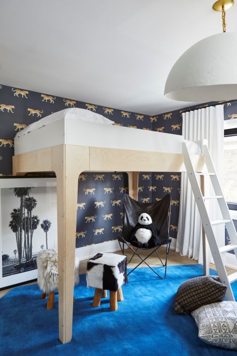 A young boy's bedroom in an 8-year-build
