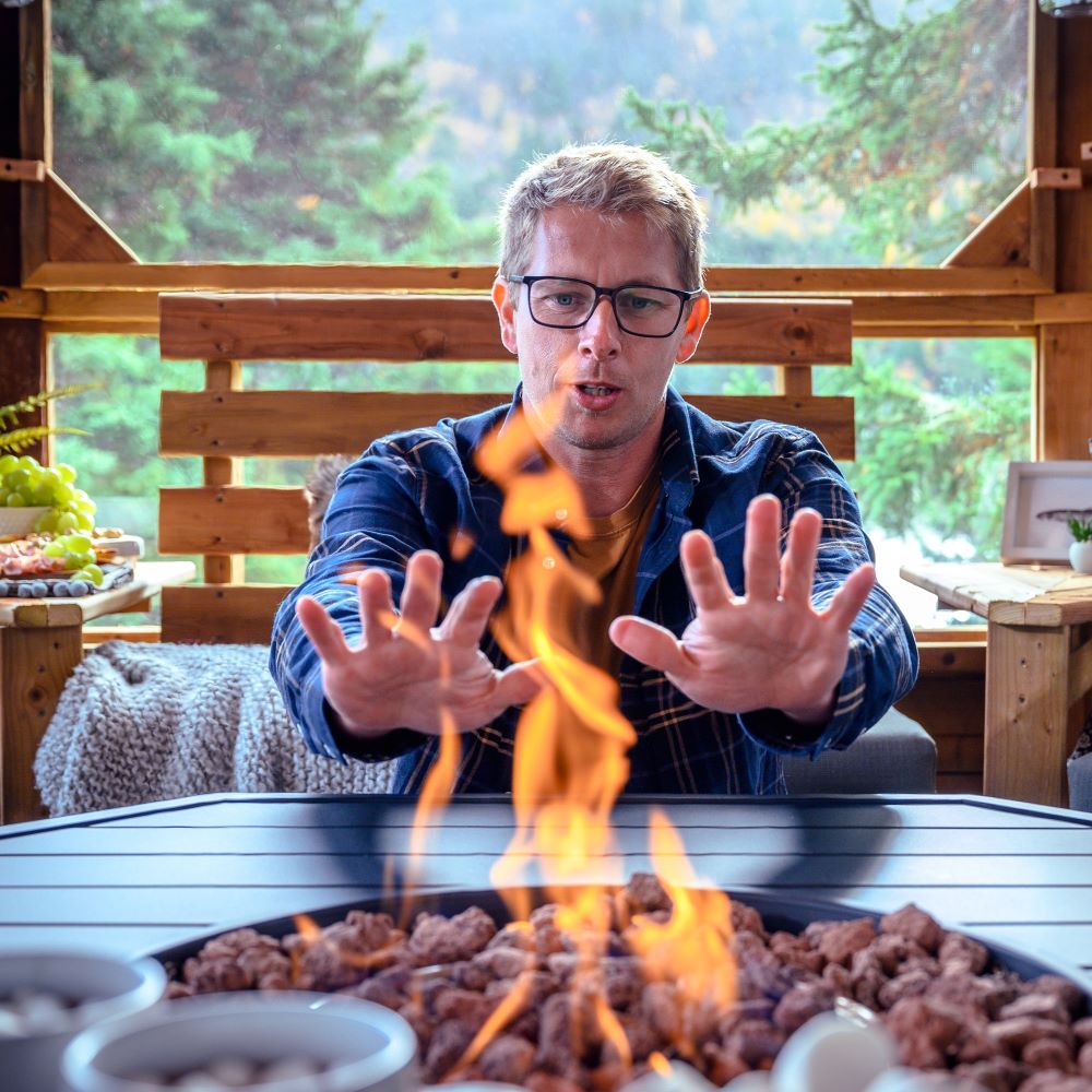 Randy Spracklin in a stunning gazebo